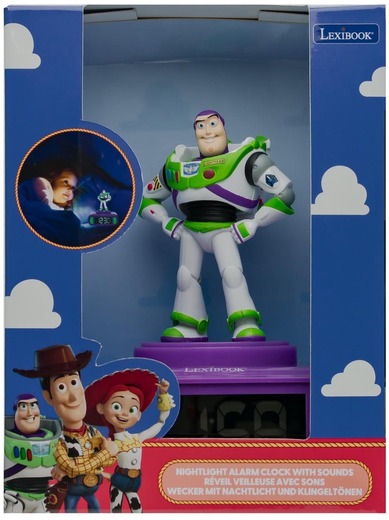 Réveil avec veilleuse buzz en 3d Violet - Kiabi