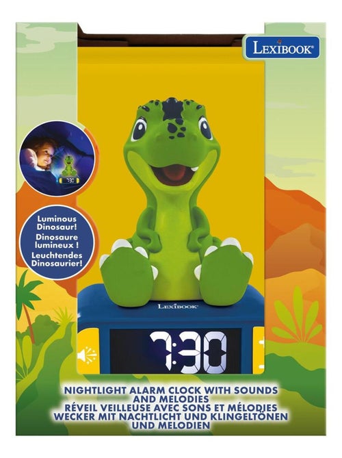 Réveil avec veilleuse dinosaure en 3d - Kiabi Réveil avec veilleuse dinosaure en 3d - Kiabi
