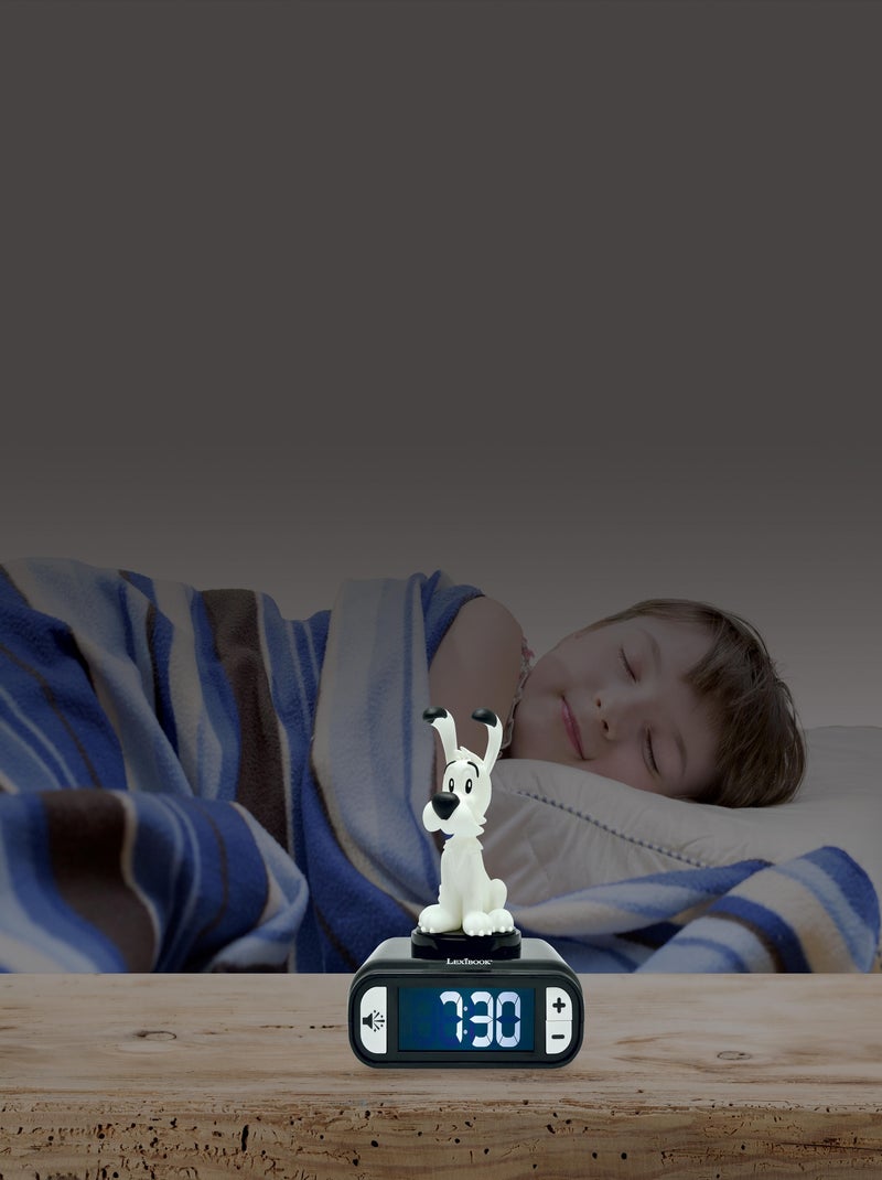 Réveil avec veilleuse idéfix en 3d Blanc - Kiabi
