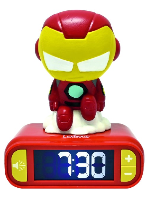 Réveil avec veilleuse iron man en 3d - Kiabi Réveil avec veilleuse iron man en 3d - Kiabi