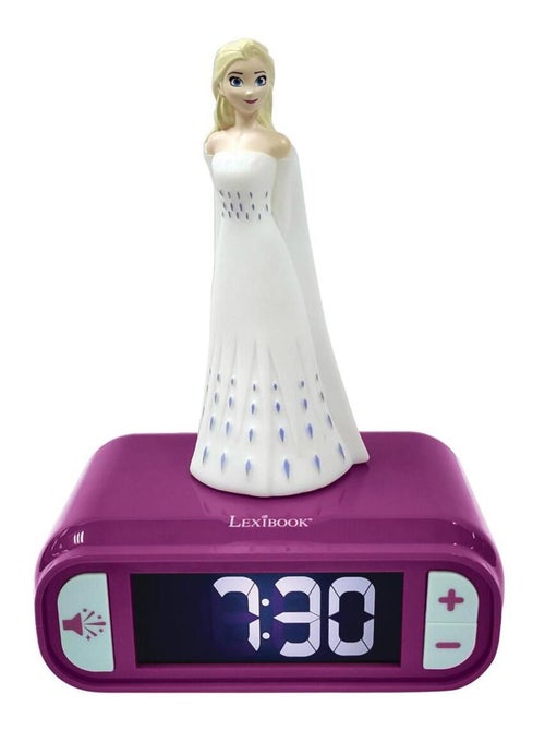 Réveil avec veilleuse la reine des neiges elsa en 3d - Kiabi Réveil avec veilleuse la reine des neiges elsa en 3d - Kiabi