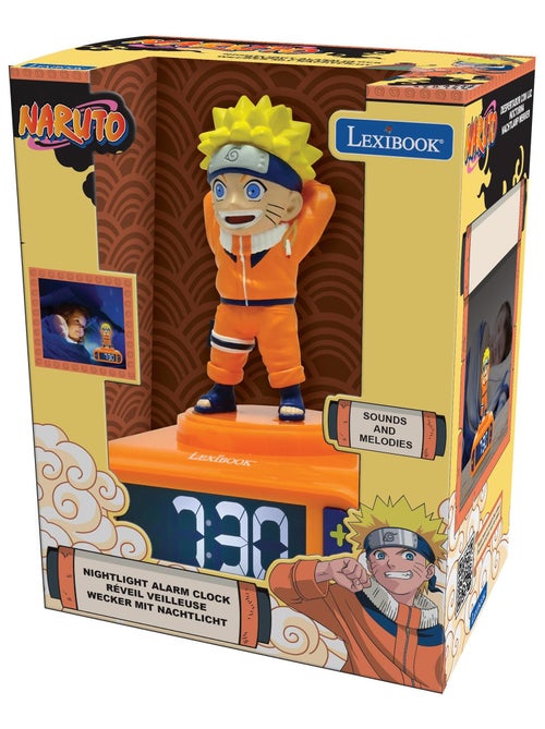 Réveil avec veilleuse naruto en 3d - Kiabi