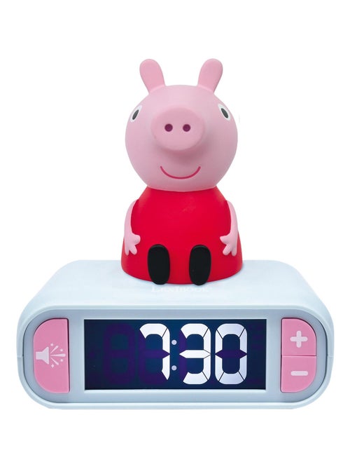 Réveil avec veilleuse peppa pig en 3d - Kiabi Réveil avec veilleuse peppa pig en 3d - Kiabi