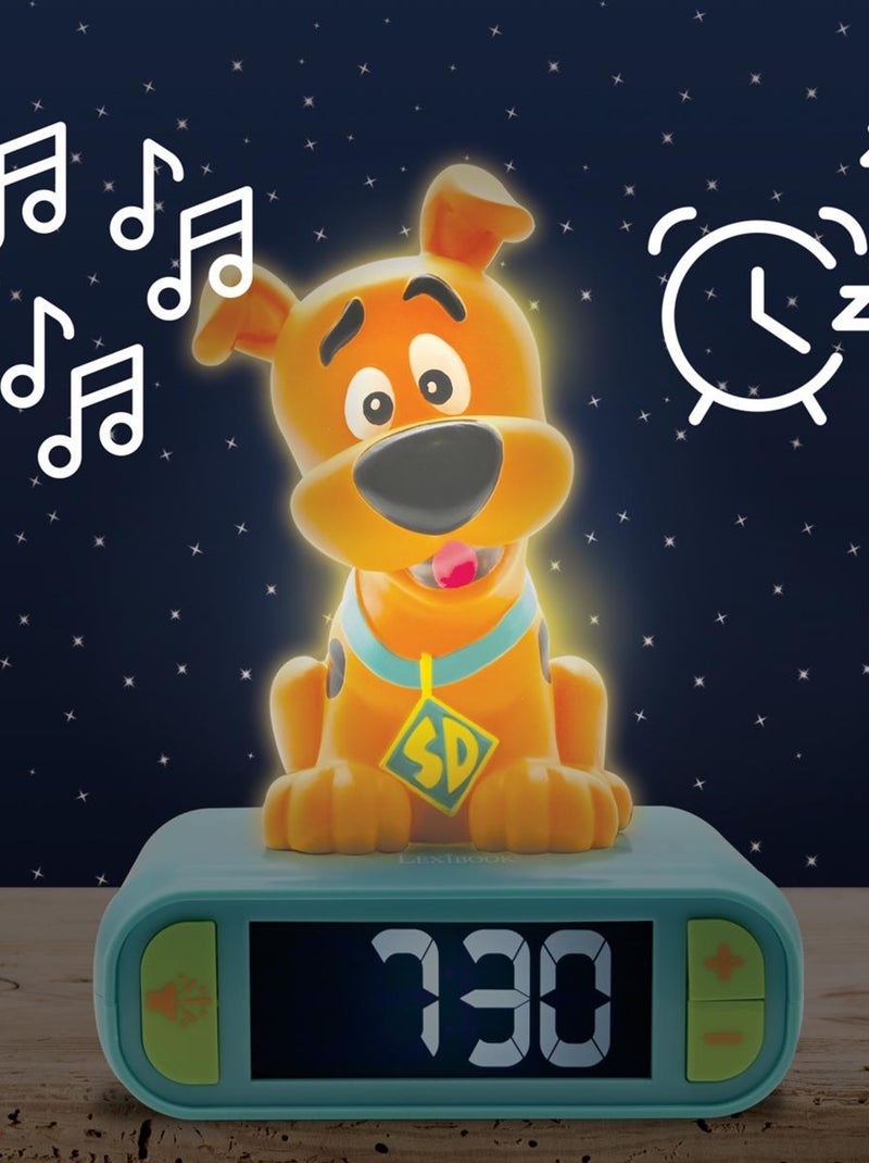 Réveil avec veilleuse scooby doo en 3d Bleu - Kiabi