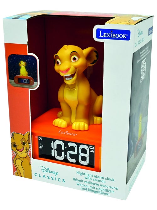 Réveil avec veilleuse simba 3d - Kiabi