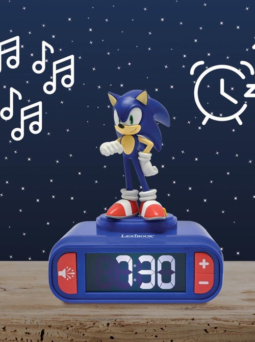 Réveil avec veilleuse sonic 3d - Kiabi