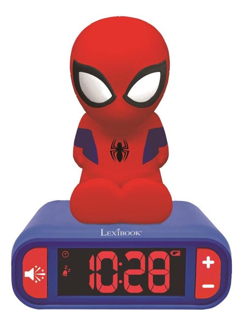 Réveil avec veilleuse spiderman 3d - Kiabi Réveil avec veilleuse spiderman 3d - Kiabi