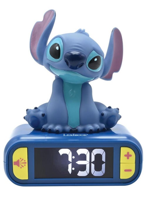 Réveil avec veilleuse stitch en 3d - Kiabi