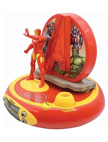 Réveil projecteur avengers avec iron man en 3d