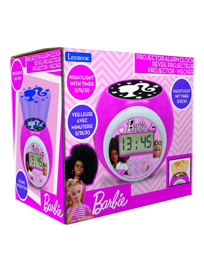 Réveil projecteur barbie Rose - Kiabi