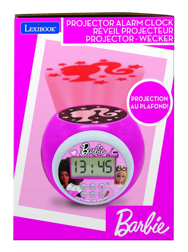 Réveil projecteur barbie Rose - Kiabi