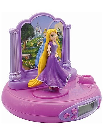Réveil projecteur disney princesse raiponce en 3d
