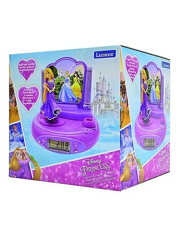 Réveil projecteur disney princesse raiponce en 3d