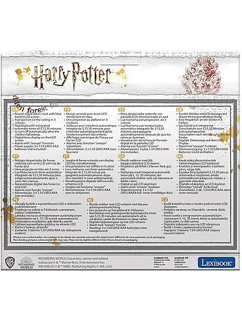 Réveil projecteur harry potter