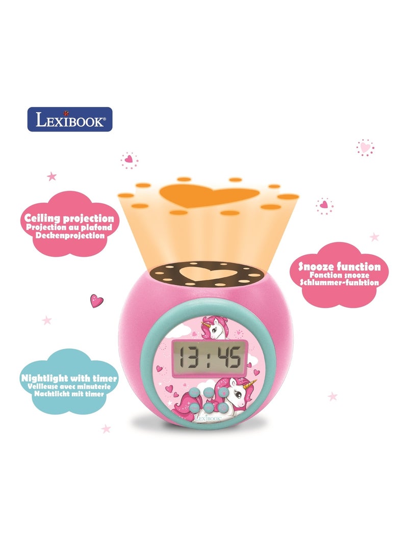 Réveil projecteur licorne Rose - Kiabi