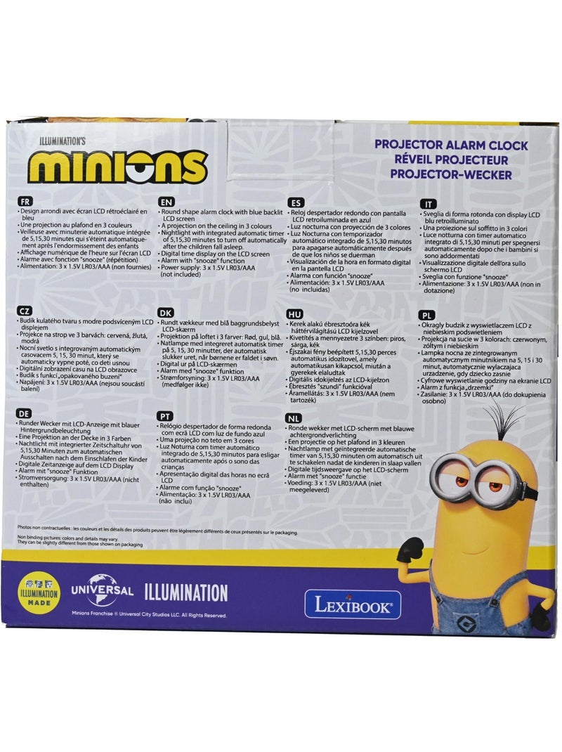 Réveil projecteur minions Jaune - Kiabi