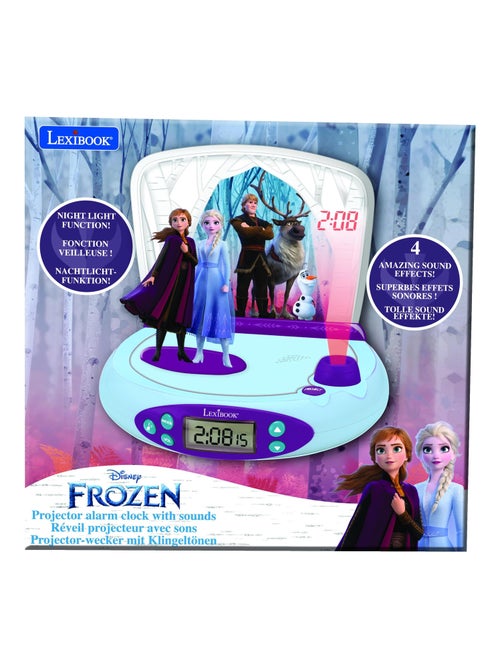 Réveil projecteur reine des neiges avec anna et elsa en 3d - Kiabi Réveil projecteur reine des neiges avec anna et elsa en 3d - Kiabi