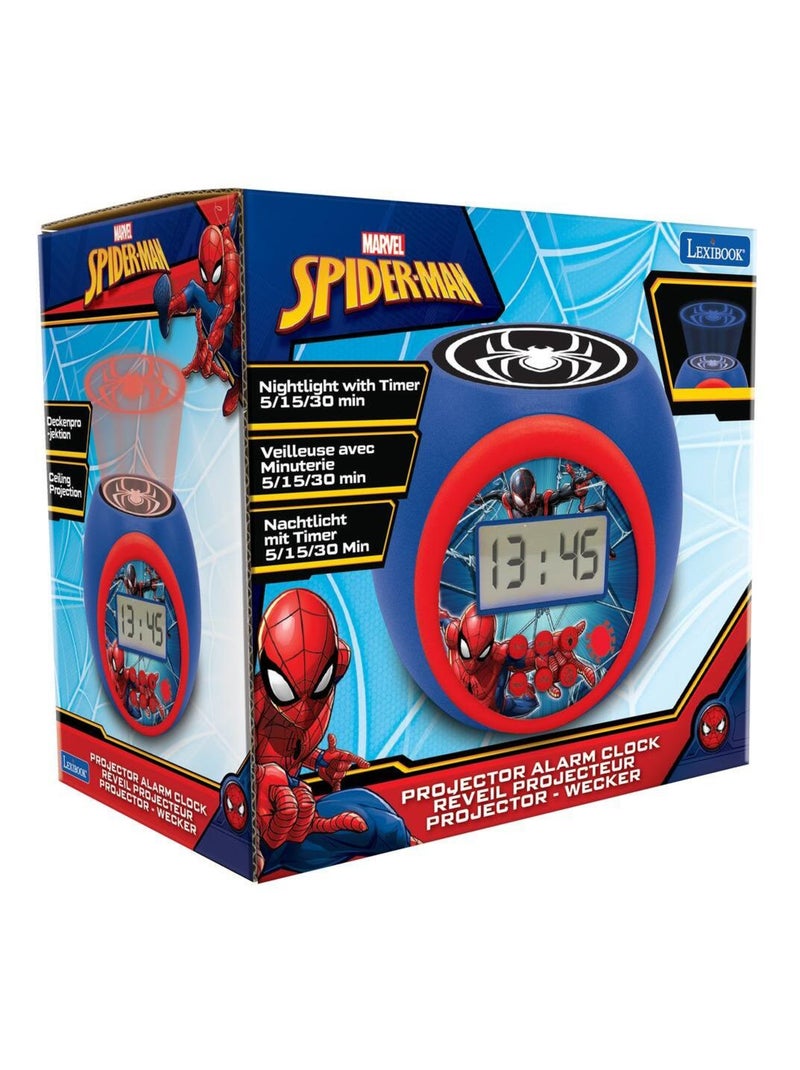 Réveil projecteur spiderman Bleu - Kiabi