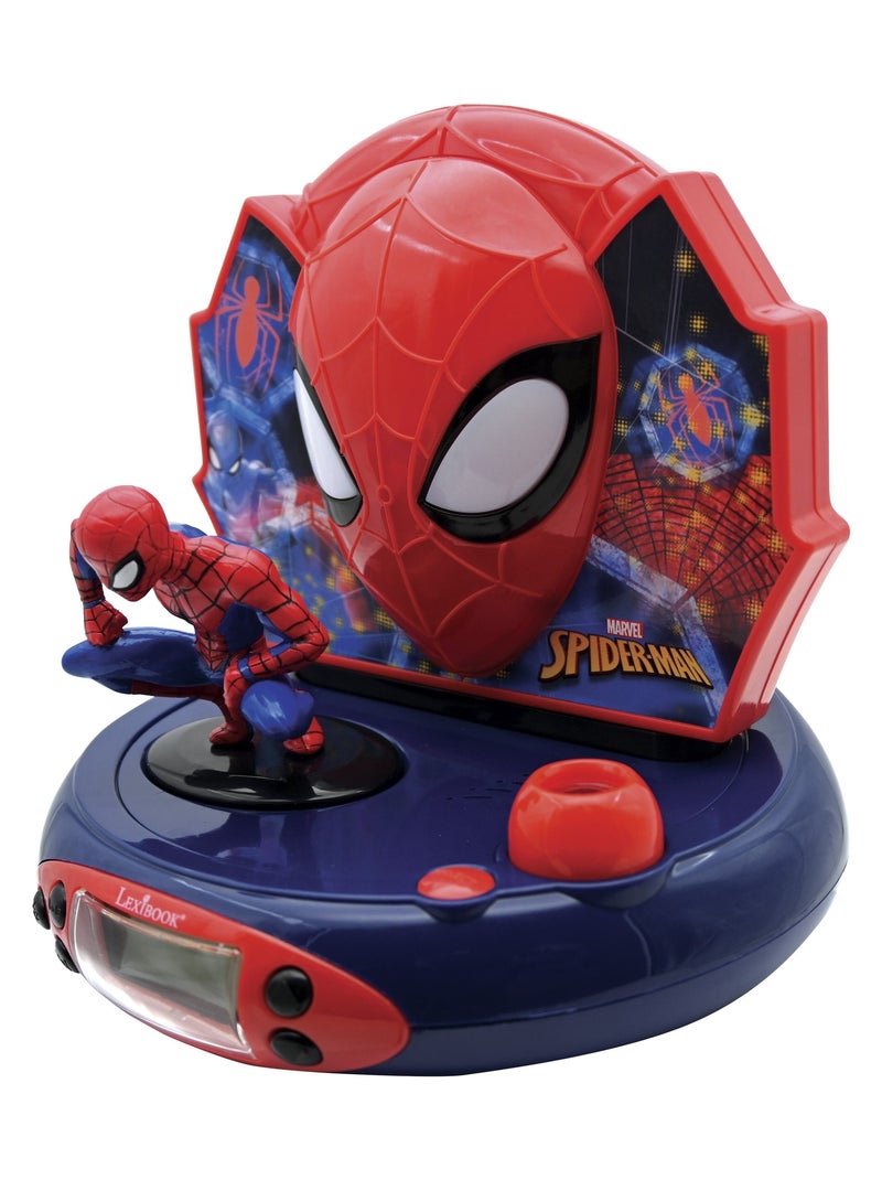 Réveil projecteur spiderman en 3d Rouge - Kiabi