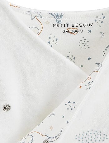 Rêverie babyset: fluwelen vestje en gewatteerde katoenen broek