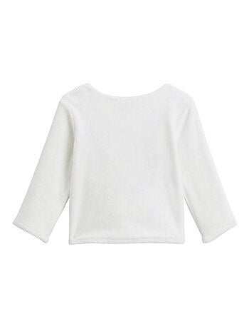 Rêverie babyset: fluwelen vestje en gewatteerde katoenen broek