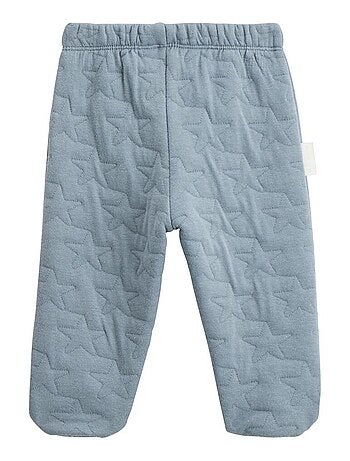 Rêverie babyset: fluwelen vestje en gewatteerde katoenen broek