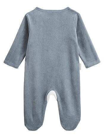 Reverie babyvelours pyjama met ritssluiting