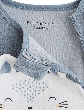 Reverie babyvelours pyjama met ritssluiting