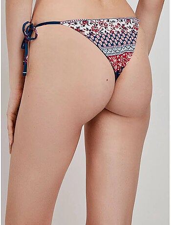 Reversible bikini broekje met zijbandjes