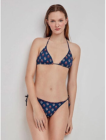 Reversible bikini broekje met zijbandjes