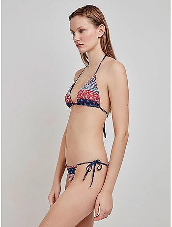 Reversible bikini broekje met zijbandjes
