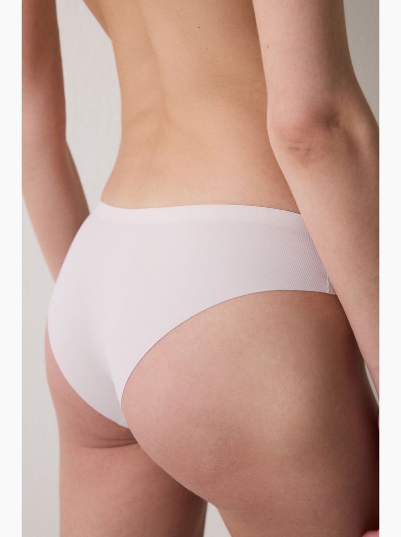 Ribbed bonding laser cut brazilian penti Klei-beige - Kiabi