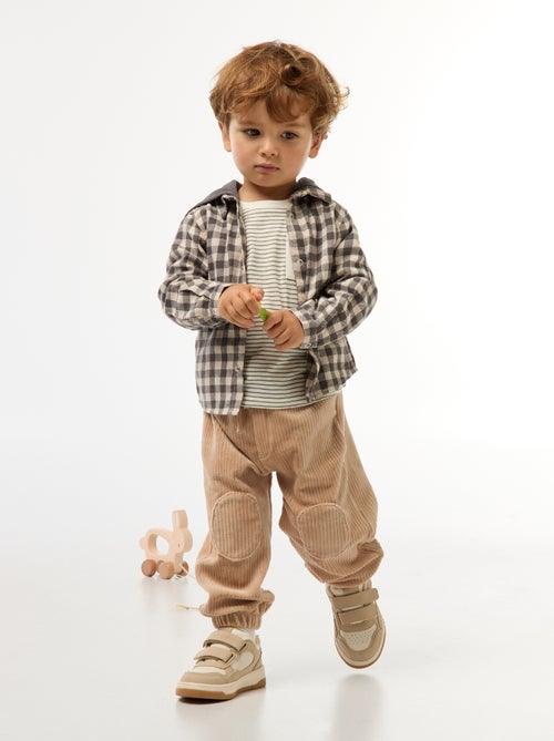 Ribbroek met elastische tailleband - Kiabi