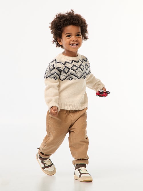 Ribbroek met paperbagtaille - Kiabi