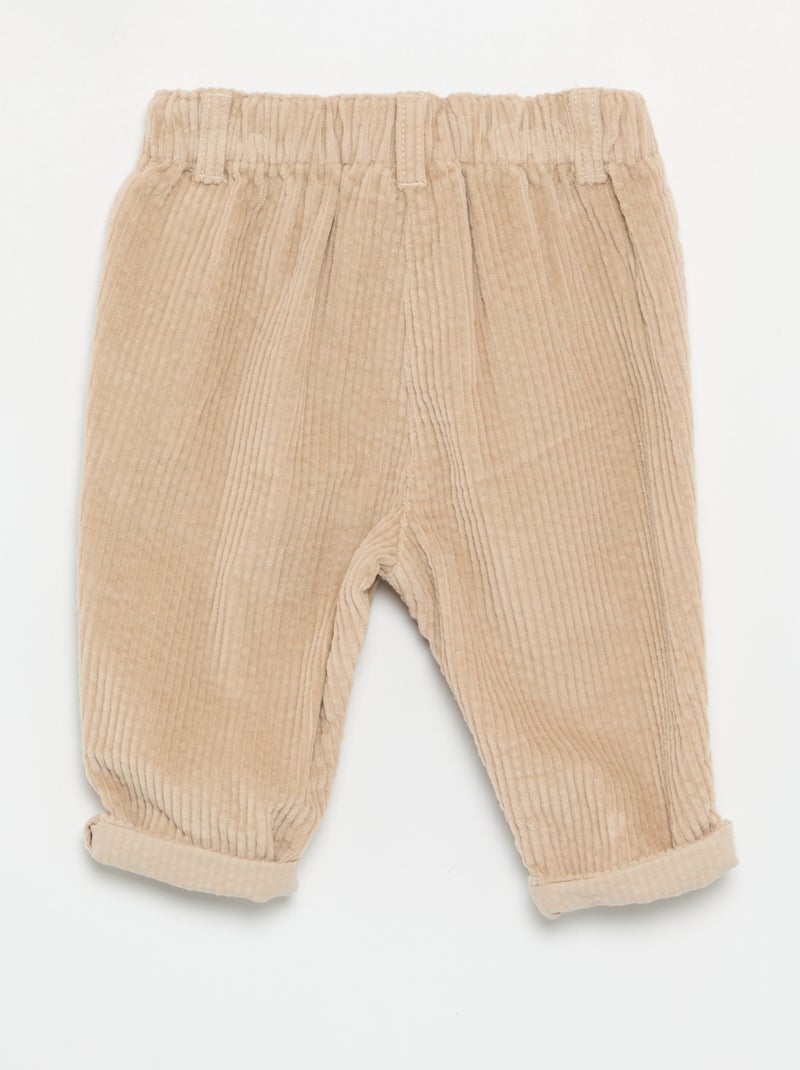 Ribfluwelen broek 'Disney' 'Marie' Bruin - Kiabi