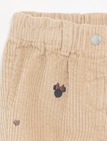 Ribfluwelen broek 'Disney' 'Minnie'