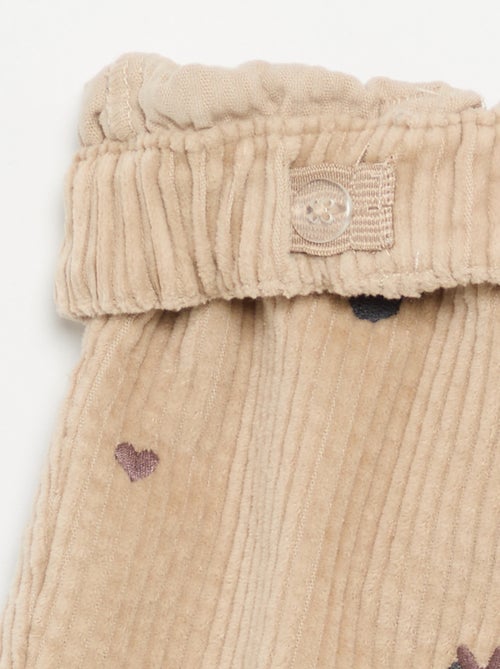 Ribfluwelen broek 'Disney' 'Minnie' - Kiabi
