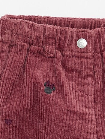 Ribfluwelen broek 'Disney' 'Minnie'