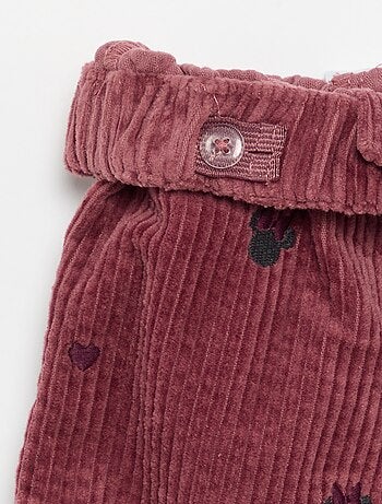 Ribfluwelen broek 'Disney' 'Minnie'