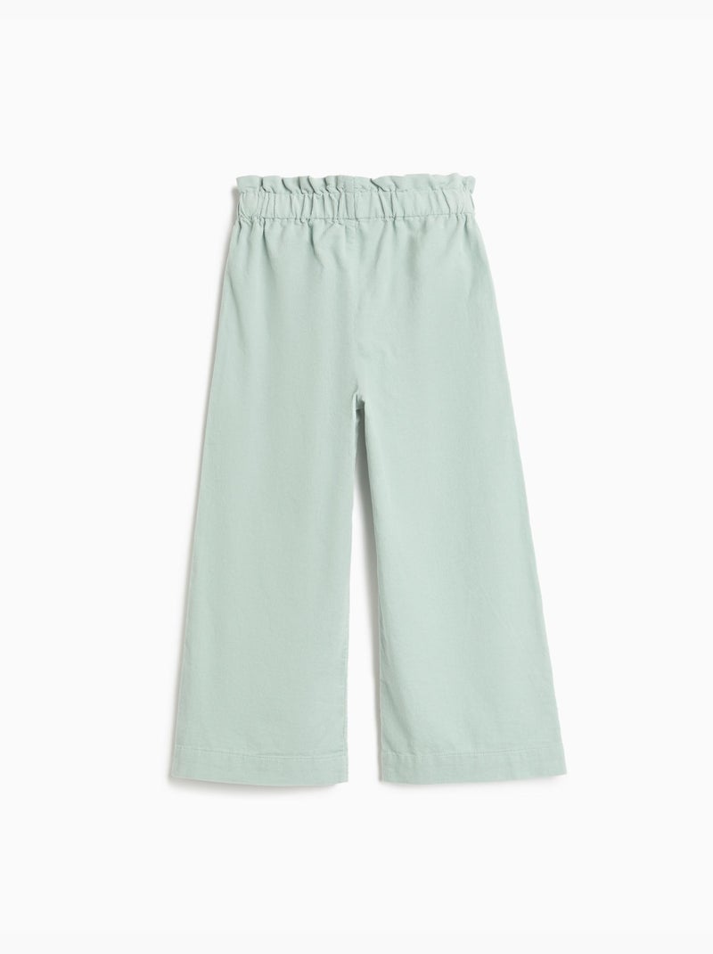 Ribfluwelen culotte broek, mo fashion Grijs - Kiabi