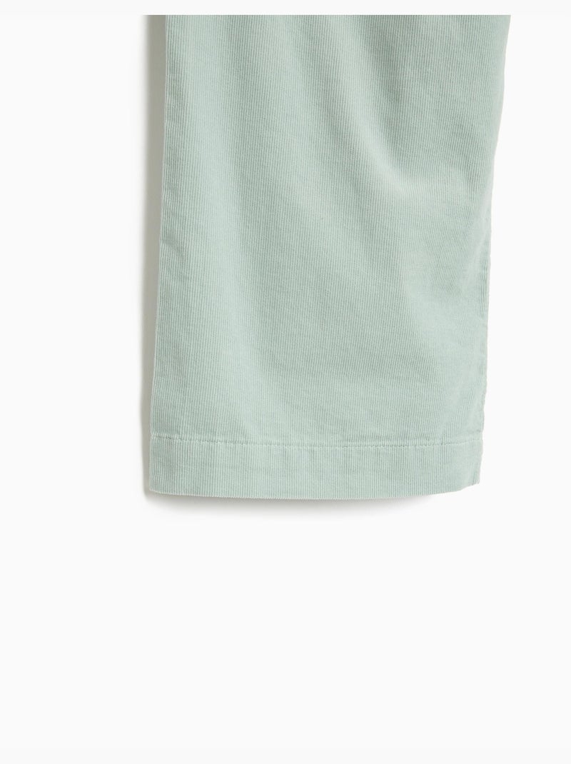 Ribfluwelen culotte broek, mo fashion Grijs - Kiabi