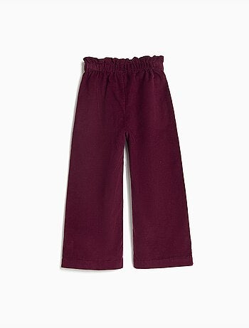 Ribfluwelen culotte broek, mo fashion