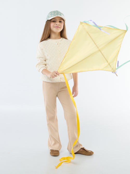 Ribfluwelen flared legging - Kiabi