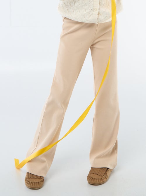 Ribfluwelen flared legging - Kiabi