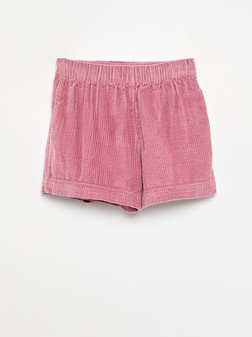 Ribfluwelen rokje-short - Kiabi Ribfluwelen rokje-short - Kiabi