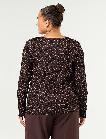 Ribgebreid basic T-shirt