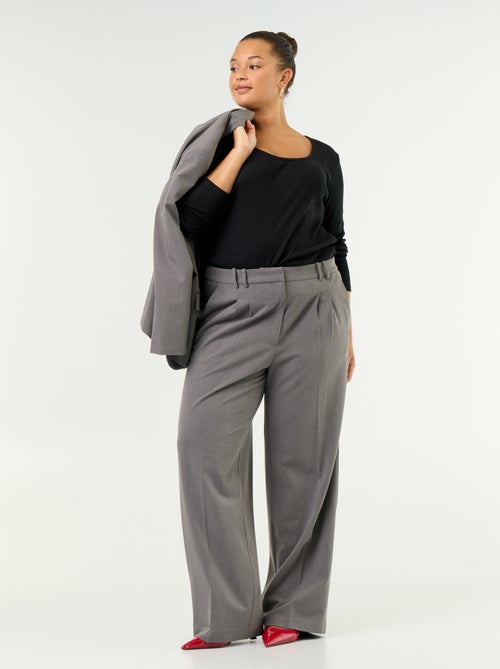 Ribgebreid basic T-shirt - Kiabi