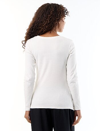 Ribstof zwangerschaps T-shirt