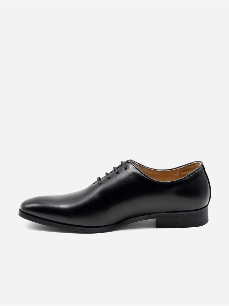 Richelieux en cuir - Uomo Noir - Kiabi
