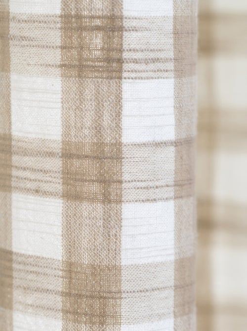 Rideau 100% coton vichy lourmarin - Kiabi